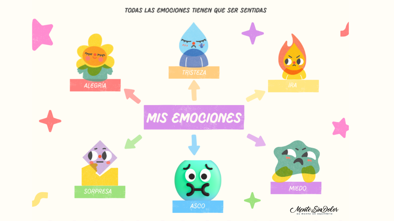 Emociones: alegría, tristeza, miedo, asco aversión, ira, sorpresa
